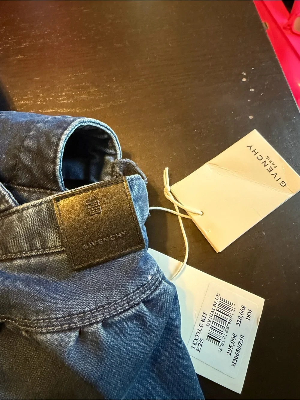 Givenchy Blue Kids Denim Overall Dress with Snap Buttons